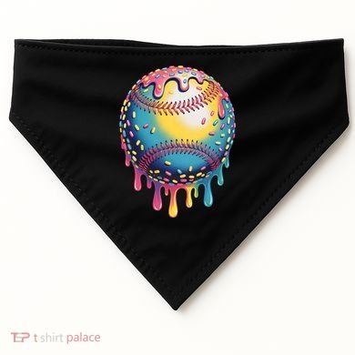 Ice Cream Drip Baseball Stuff Baseball Drip  USA-Made Doggie Bandana