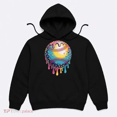 Ice Cream Drip Baseball Stuff Baseball Drip  Hoodie
