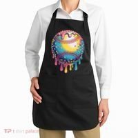 Ice Cream Drip Baseball Stuff Baseball Drip  Apron thumb 2
