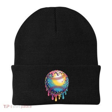 Ice Cream Drip Baseball Stuff Baseball Drip  Beanie