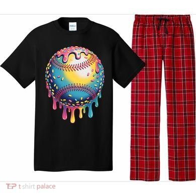 Ice Cream Drip Baseball Stuff Baseball Drip  Pajama Set