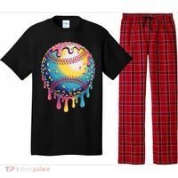 Ice Cream Drip Baseball Stuff Baseball Drip  Pajama Set thumb 0