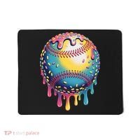 Ice Cream Drip Baseball Stuff Baseball Drip  Mousepad thumb 0