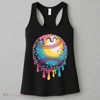 Ice Cream Drip Baseball Stuff Baseball Drip  Women's Tank Top thumb 3
