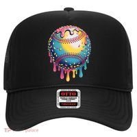 Ice Cream Drip Baseball Stuff Baseball Drip  Hat thumb 0