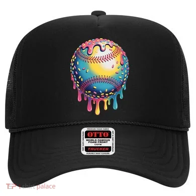 Ice Cream Drip Baseball Stuff Baseball Drip  Hat