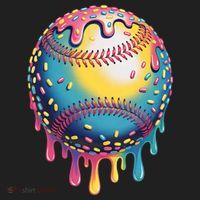 Ice Cream Drip Baseball Stuff Baseball Drip  Hat thumb 2