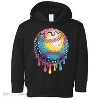 Ice Cream Drip Baseball Stuff Baseball Drip  Toddler Hoodie thumb 0