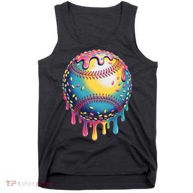 Ice Cream Drip Baseball Stuff Baseball Drip  Tank Top