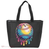Ice Cream Drip Baseball Stuff Baseball Drip  Tote Bag thumb 0