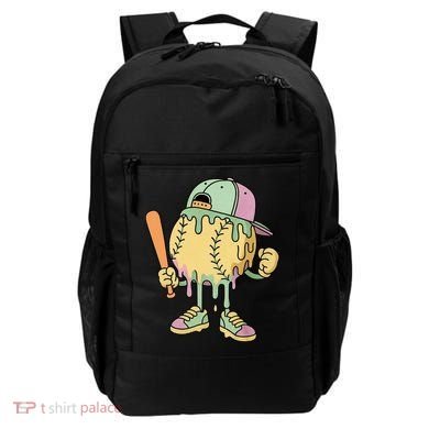 Ice Cream Drip Baseball Spots Retro Backpack