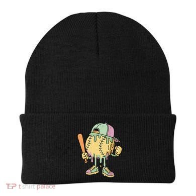 Ice Cream Drip Baseball Spots Retro Beanie