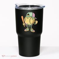 Ice Cream Drip Baseball Spots Retro Tumbler thumb 0