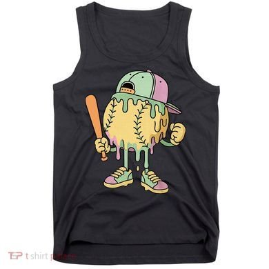 Ice Cream Drip Baseball Spots Retro Tank Top