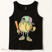 Ice Cream Drip Baseball Spots Retro Tank Top thumb 2