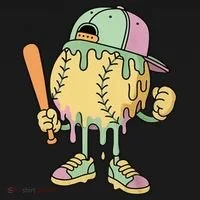 Ice Cream Drip Baseball Spots Retro Tank Top thumb 6