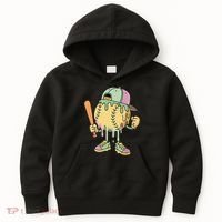 Ice Cream Drip Baseball Spots Retro Kids Hoodie thumb 0