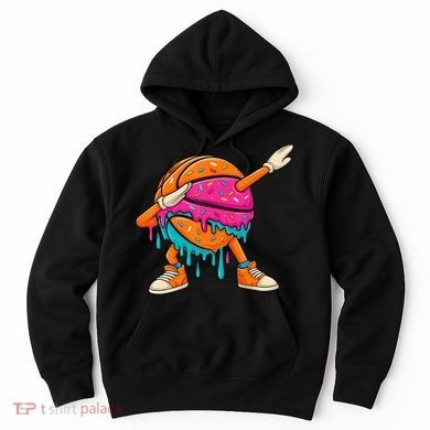 Ice Cream Drip Basketball Dabbing Hoodie