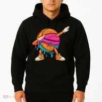 Ice Cream Drip Basketball Dabbing Hoodie thumb 2