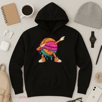 Ice Cream Drip Basketball Dabbing Hoodie thumb 3