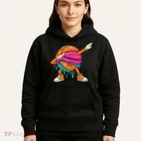 Ice Cream Drip Basketball Dabbing Hoodie thumb 5