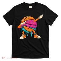 Ice Cream Drip Basketball Dabbing T-Shirt thumb 0