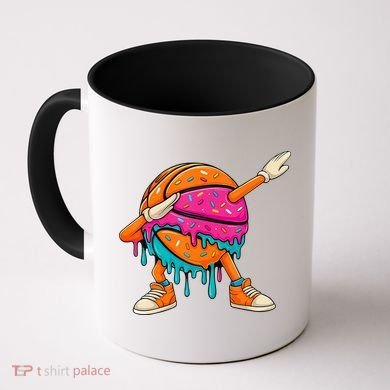 Ice Cream Drip Basketball Dabbing Coffee Mug