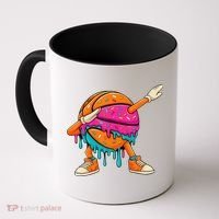 Ice Cream Drip Basketball Dabbing Coffee Mug thumb 0