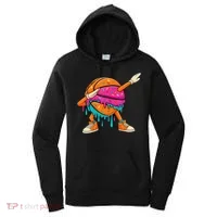 Ice Cream Drip Basketball Dabbing Women's Hoodie thumb 0