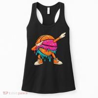 Ice Cream Drip Basketball Dabbing Women's Tank Top thumb 0