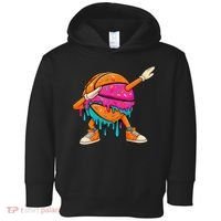Ice Cream Drip Basketball Dabbing Toddler Hoodie thumb 0