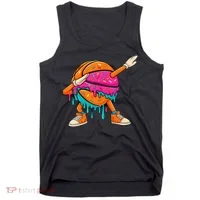 Ice Cream Drip Basketball Dabbing Tank Top thumb 0