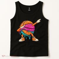 Ice Cream Drip Basketball Dabbing Tank Top thumb 2