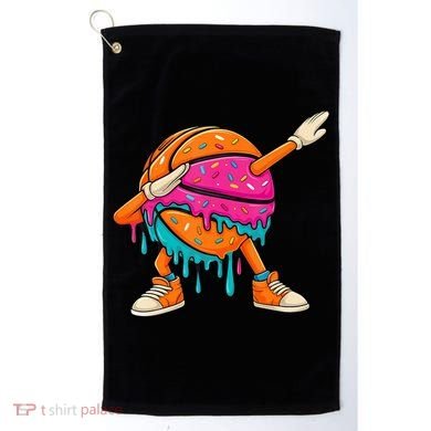 Ice Cream Drip Basketball Dabbing Golf Towel
