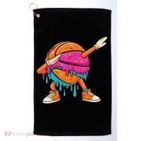 Ice Cream Drip Basketball Dabbing Golf Towel thumb 0