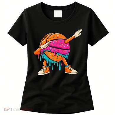Ice Cream Drip Basketball Dabbing Women's T-Shirt