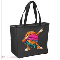Ice Cream Drip Basketball Dabbing Tote Bag thumb 2