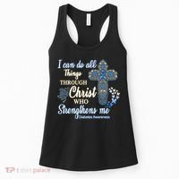 I Can Do All Things Through Christ Who Strengthens Me Diabetes Awareness Women's Tank Top thumb 0