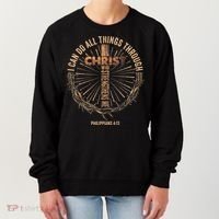 I Can Do All Things Through Christ Jesus Christian Women's Sweatshirt thumb 0
