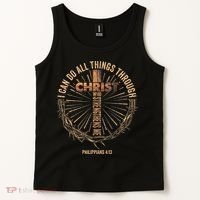 I Can Do All Things Through Christ Jesus Christian Tank Top thumb 2