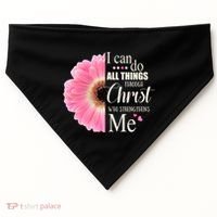 I Can Do All Things Through Christ Who Strengthens Me Bible Cute Gift USA-Made Doggie Bandana thumb 0
