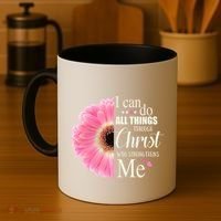 I Can Do All Things Through Christ Who Strengthens Me Bible Cute Gift Coffee Mug thumb 4