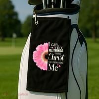I Can Do All Things Through Christ Who Strengthens Me Bible Cute Gift Golf Towel thumb 2
