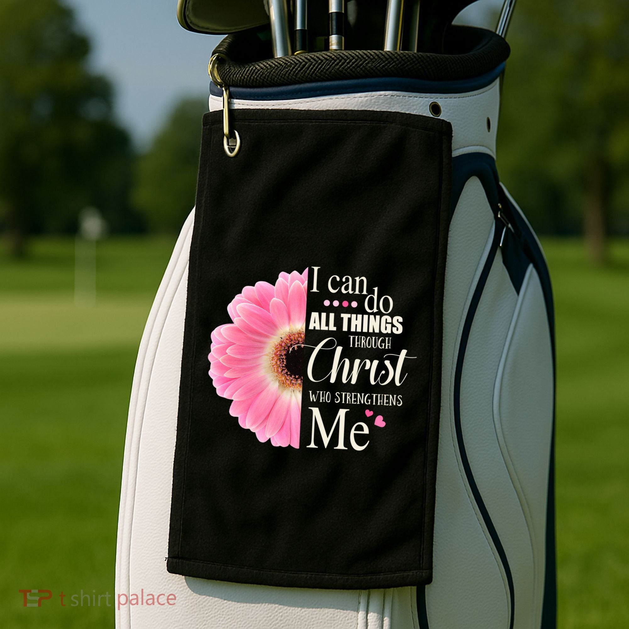 I Can Do All Things Through Christ Who Strengthens Me Bible Cute Gift Golf Towel