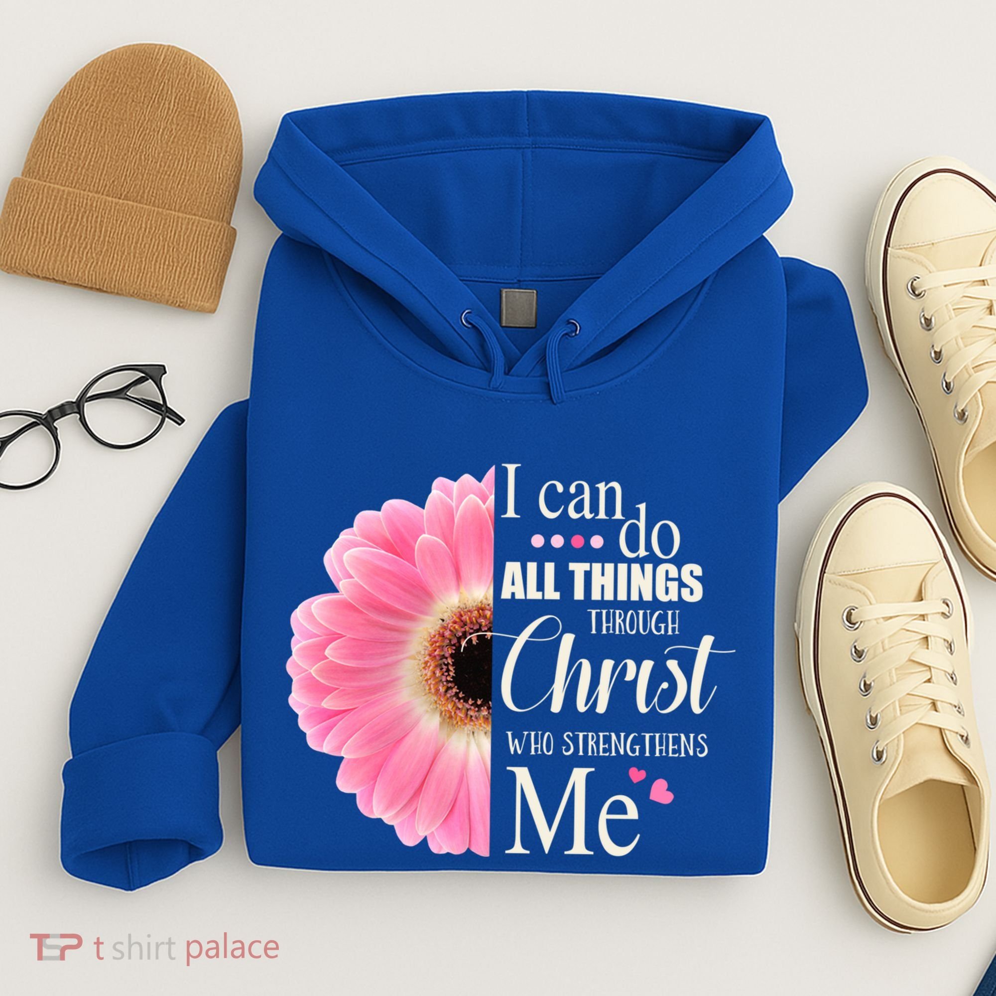 I Can Do All Things Through Christ Who Strengthens Me Bible Cute Gift Hoodie