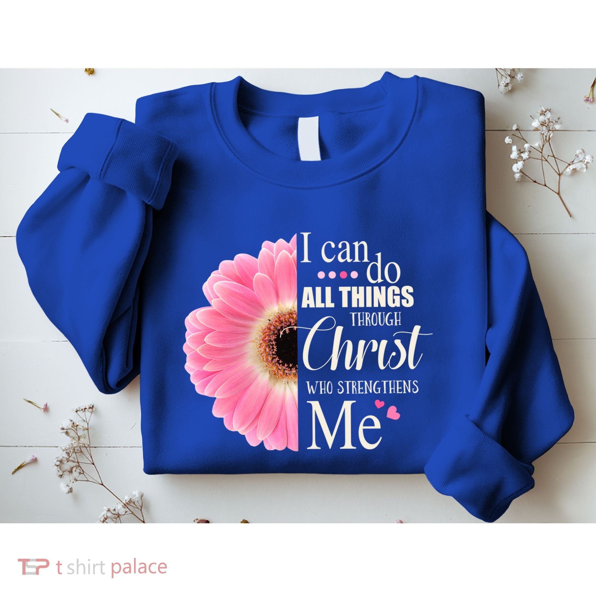 I Can Do All Things Through Christ Who Strengthens Me Bible Cute Gift Sweatshirt