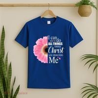 I Can Do All Things Through Christ Who Strengthens Me Bible Cute Gift T-Shirt thumb 2