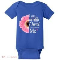I Can Do All Things Through Christ Who Strengthens Me Bible Cute Gift Baby Bodysuit thumb 0