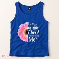 I Can Do All Things Through Christ Who Strengthens Me Bible Cute Gift Tank Top thumb 2