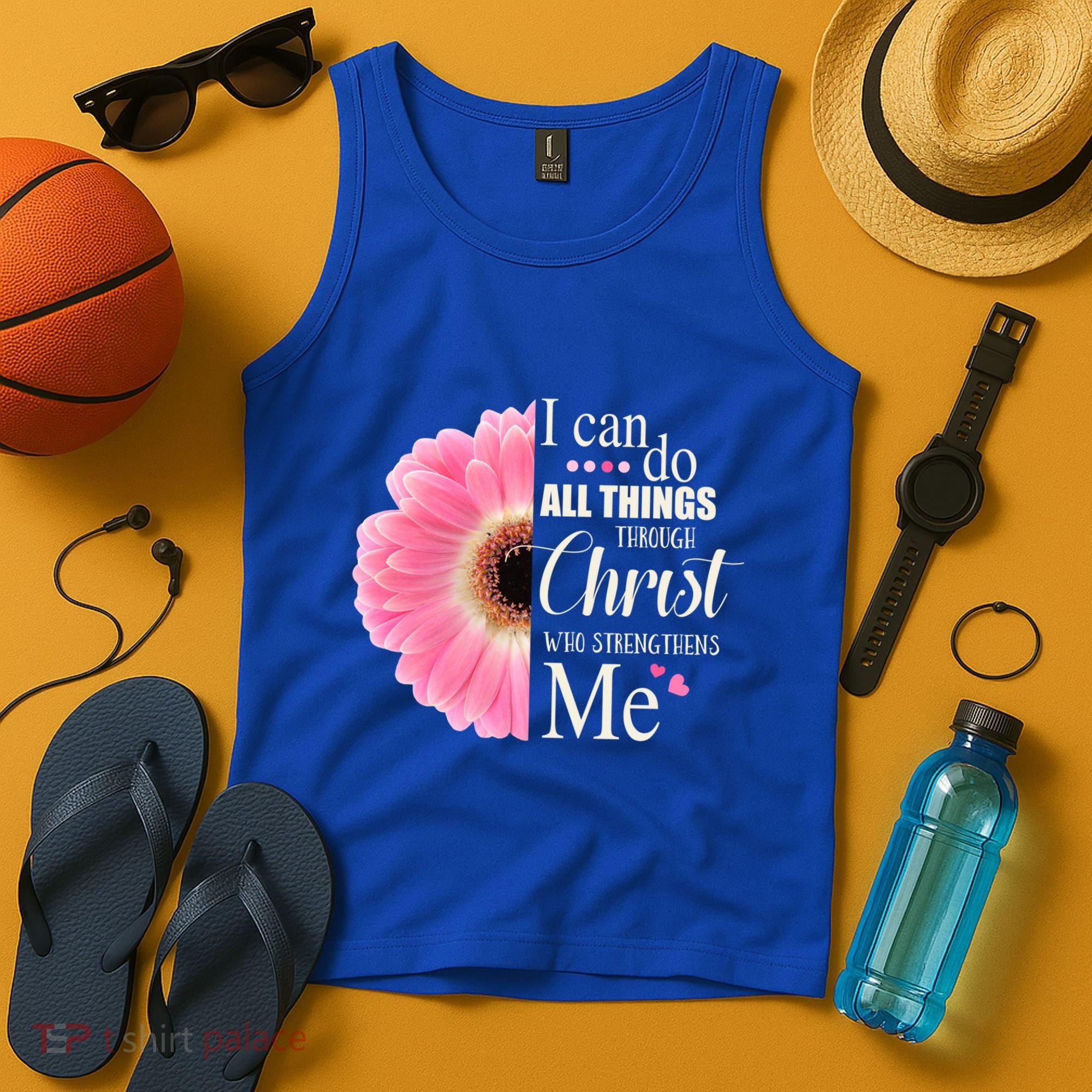 I Can Do All Things Through Christ Who Strengthens Me Bible Cute Gift Tank Top